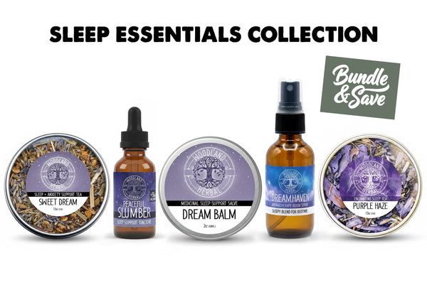 Sleep Essentials Collection - A Complete Herbal Routine for Deep Sleep + Relaxation