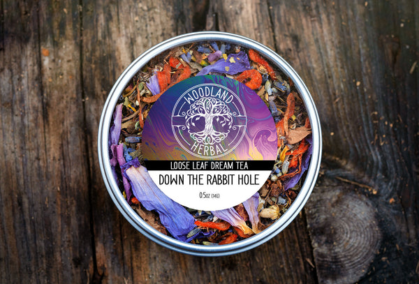 Down the Rabbit Hole Tea - Organic Tea for Lucid Dreaming, Deep Sleep Support, Euphoric