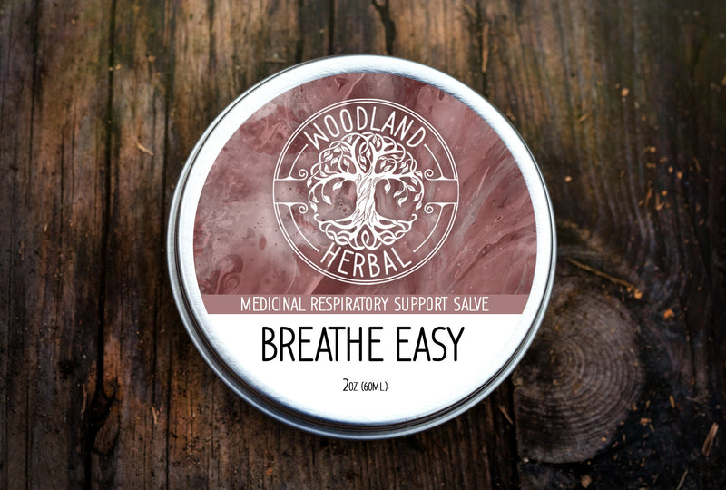 Breathe Easy Salve *Seasonal Recipe* Chest Rub for Respiratory Support, Congestion, Cold Symptoms